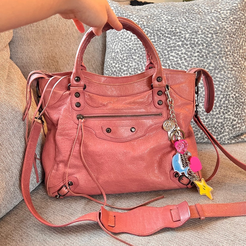 Balenciaga Agneau Classic Hardware City Velo Pink Sorbet Bag - Picture 2 of 15